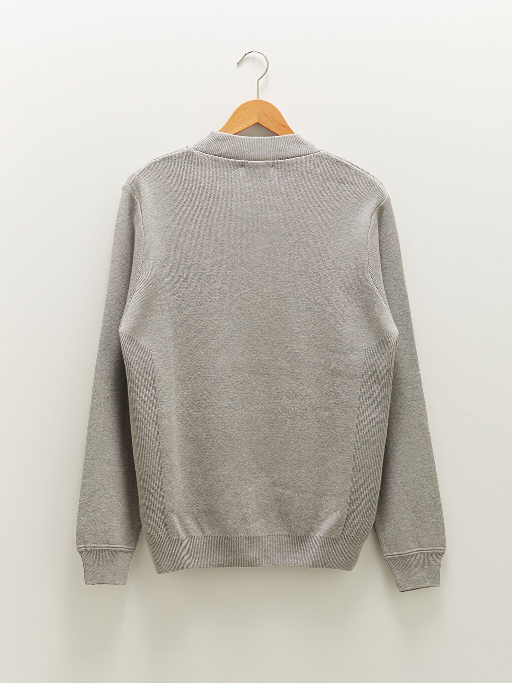 Стандартний візерунок коледж комір облягаючий для чоловіків в'язаний кардиган-6