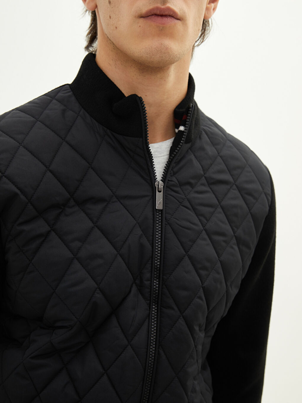 Standard Pattern High Collar Men's Cardigan-4