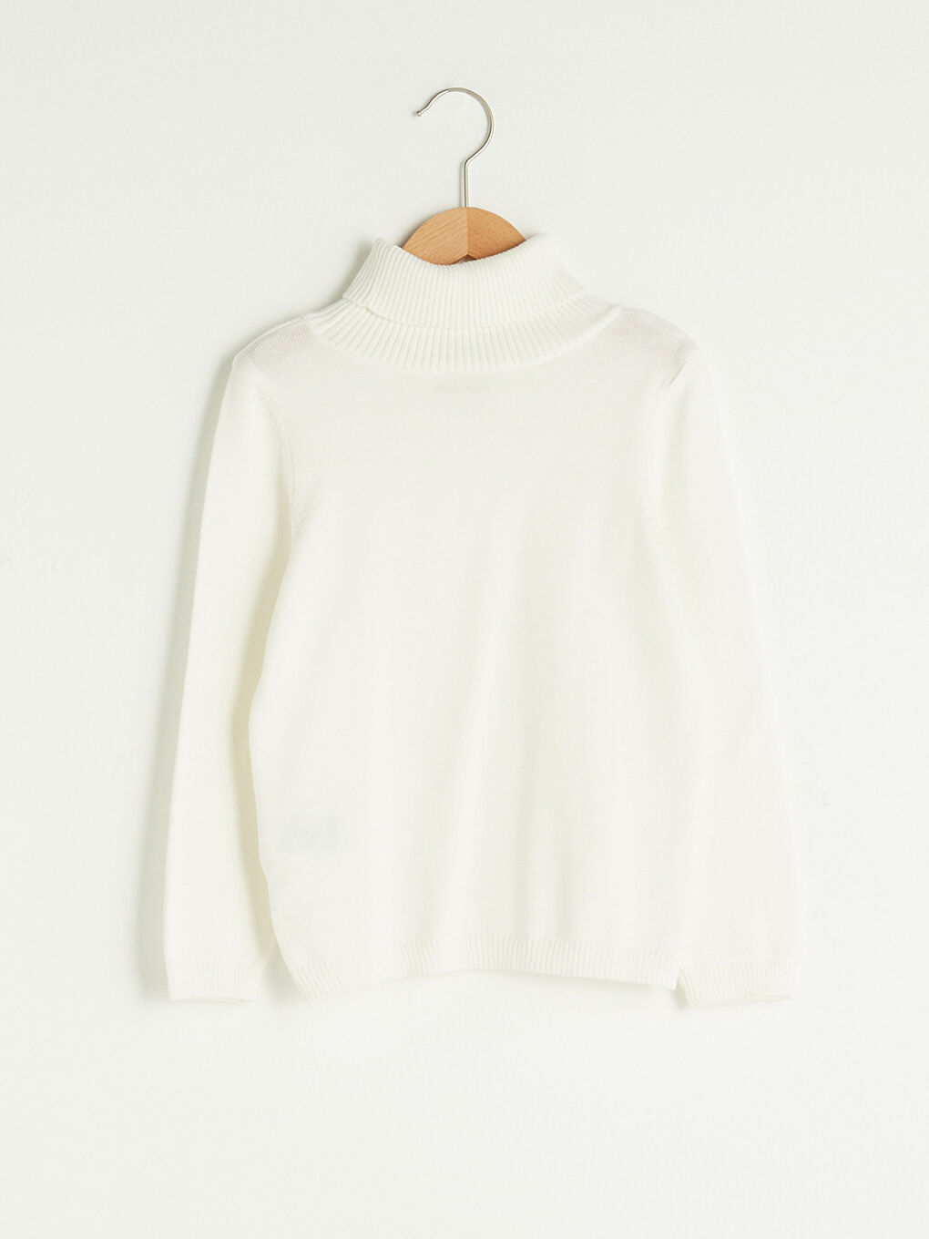 Базовая Водолазка Тонкий Свитер для Девочек-1