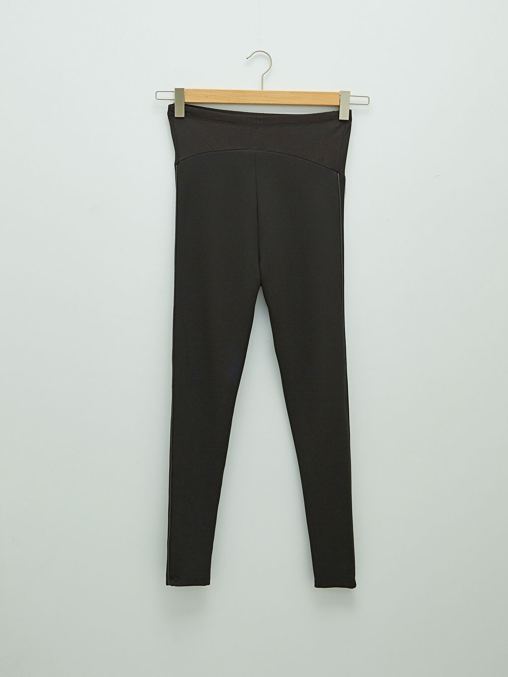 Belly Panel Plain Maternity Leggings-6