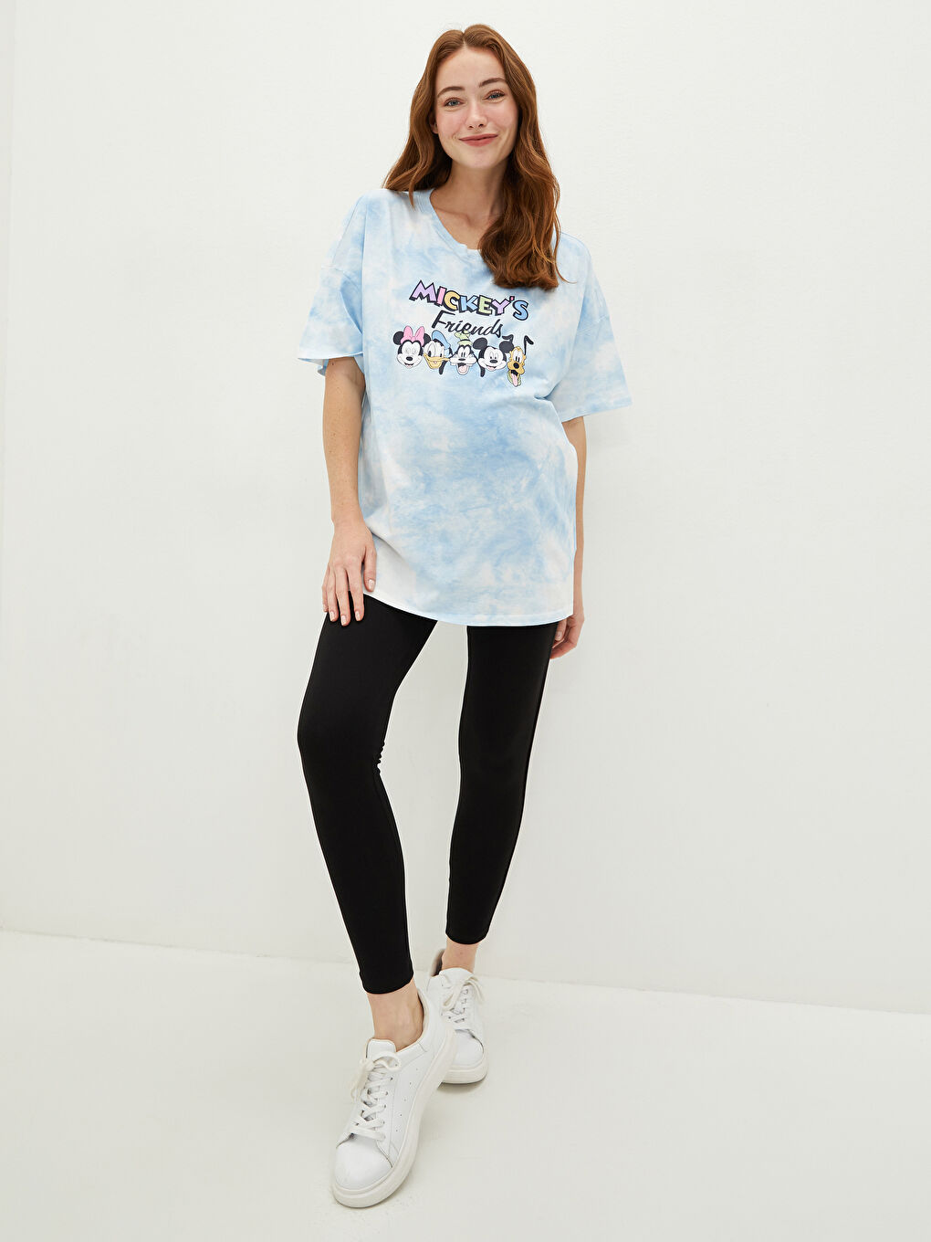 Belly Panel Plain Maternity Leggings