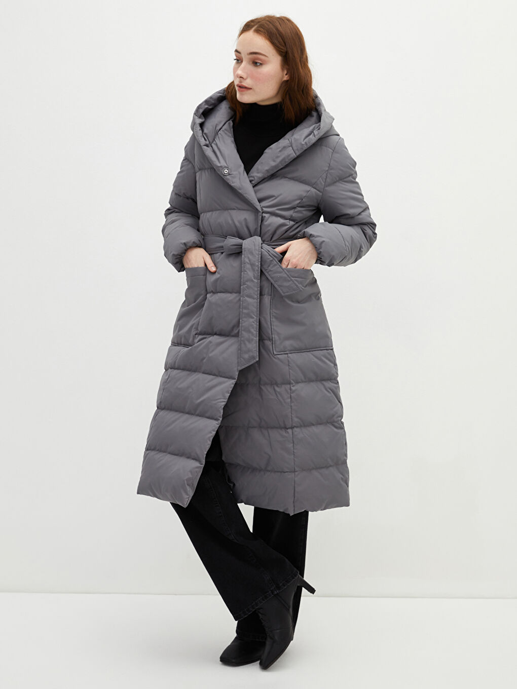 Žena ANTRASIT Puffer jakna/napuhana deblja jakna-1