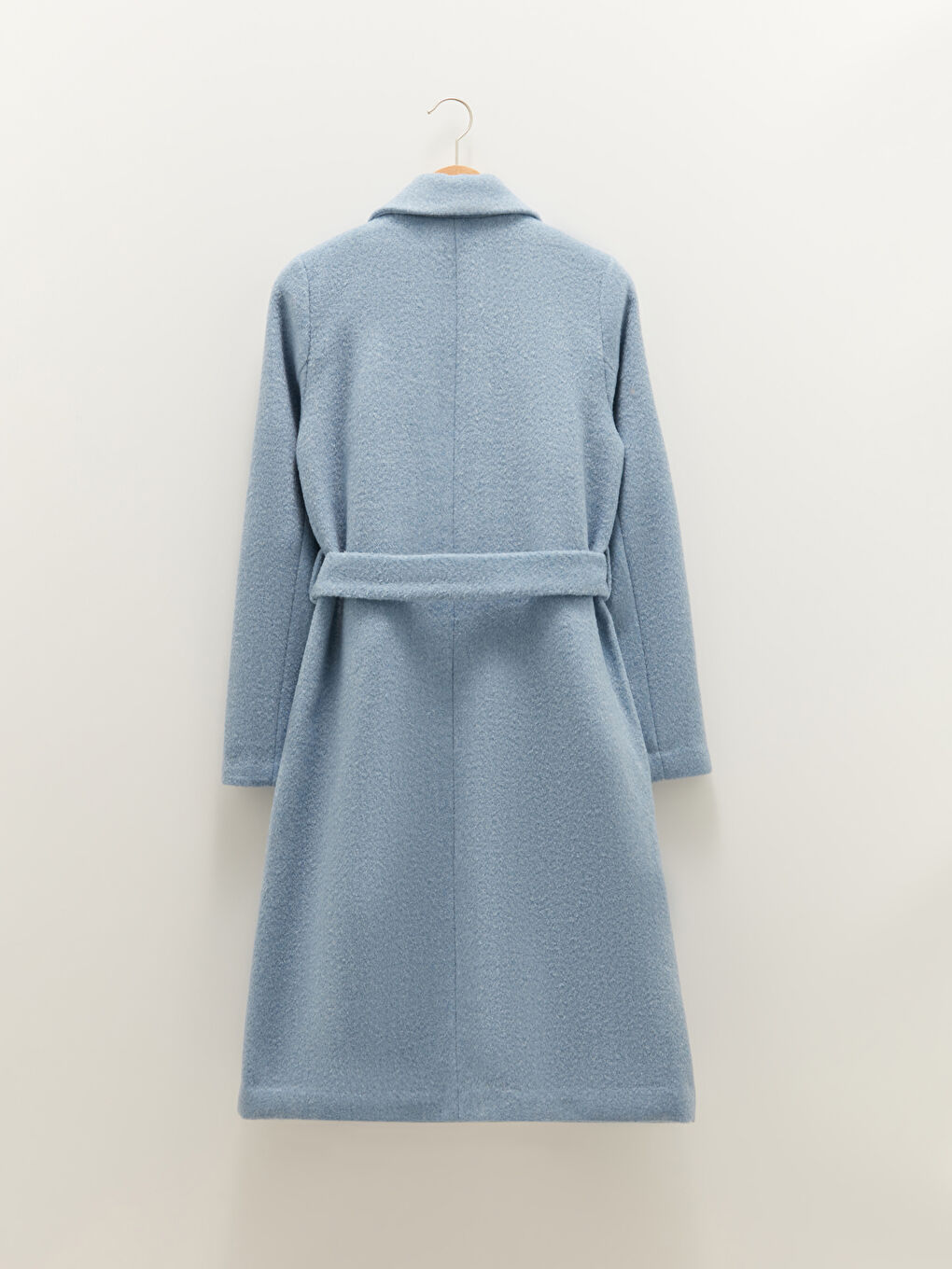 Shirt Neck Regular Waist Belted Long Sleeve Women's Cachet Coat-6