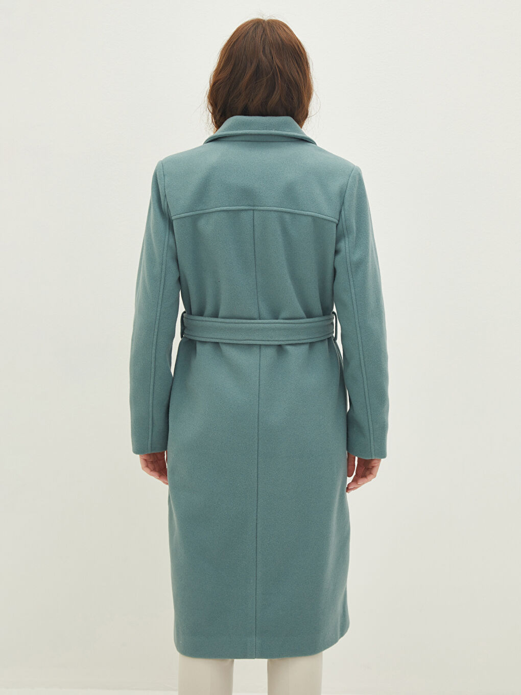 әйелдерге арналған қалтасы бар ұзын жеңді кәчет пальто-4