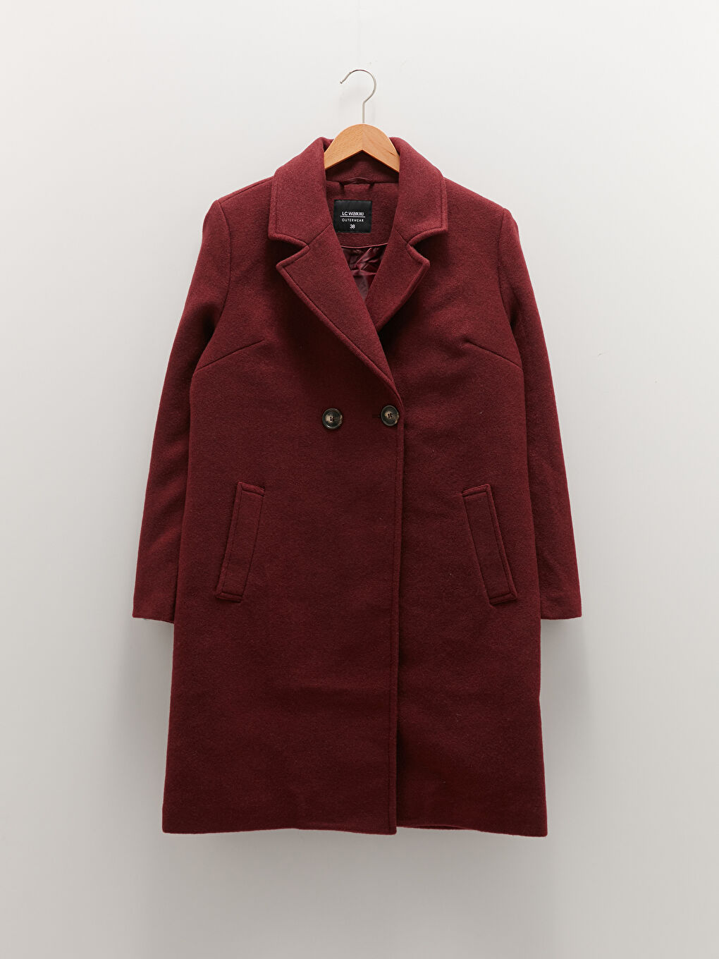 Пальто Женское Cachet С Карманами, Отложным Воротником И Длинными Рукавами-5