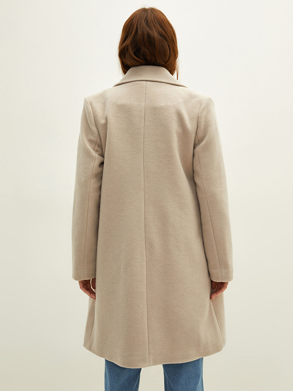 Jacket Collar Regular Pocket Detailed Long Sleeve Women's Cachet Coat -W10840Z8-R82