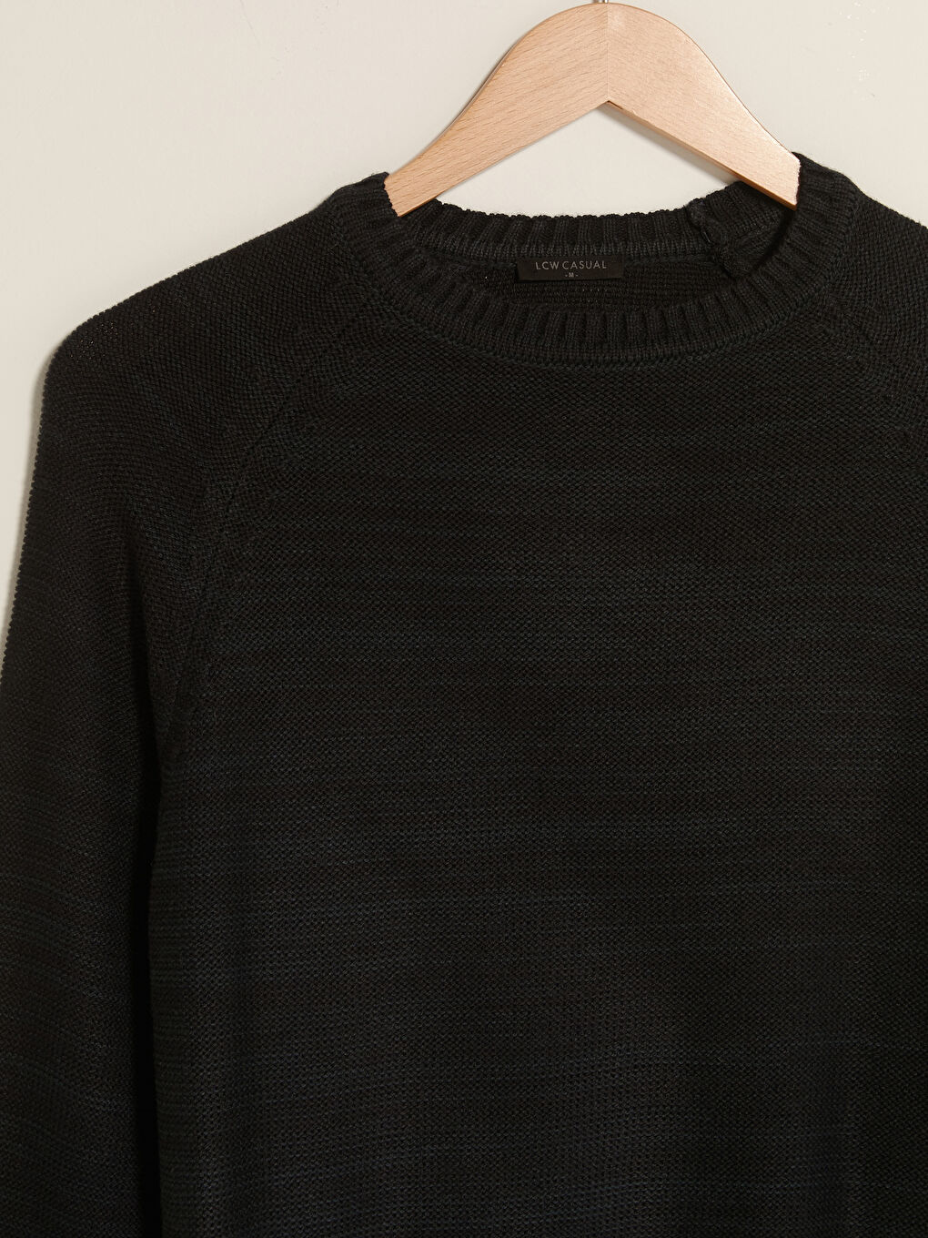 بلوفر تريكو كم طويل بياقة دائرية للرجال-7