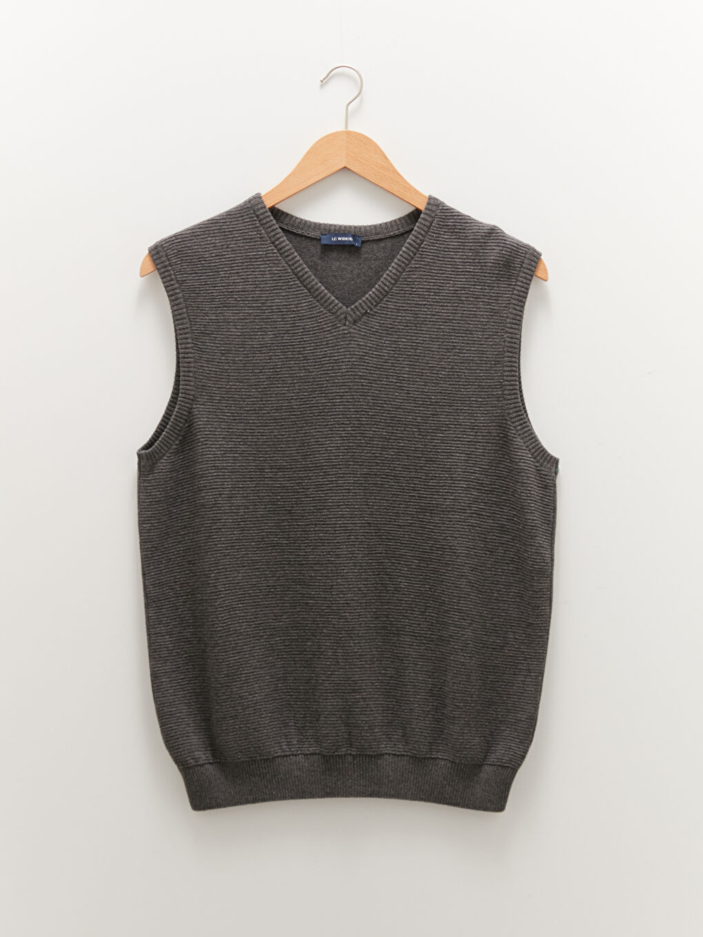 Ανδρικό Πλεκτό Γιλέκο Λαιμόκοψη V Αμάνικο-4