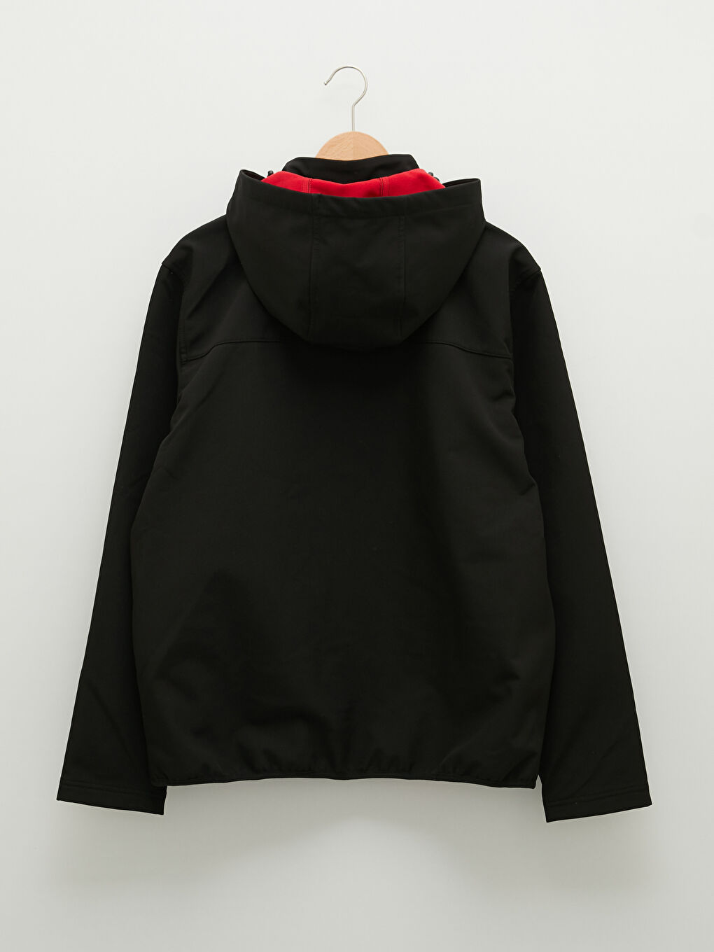 Palton Subțire Bărbătesc cu Glugă și Croială Largă-7