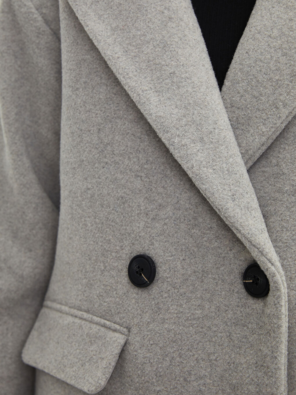 LCW Vision Jacket Collar Women's Cachet Overcoat -W10866Z8-LAL