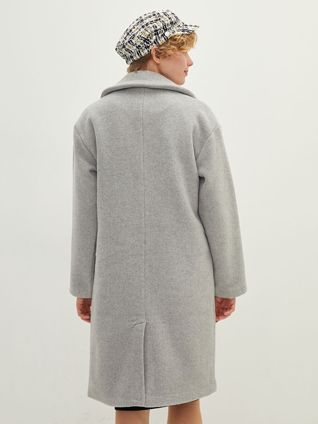 LCW Vision Jacket Collar Women's Cachet Overcoat -W10866Z8-LAL