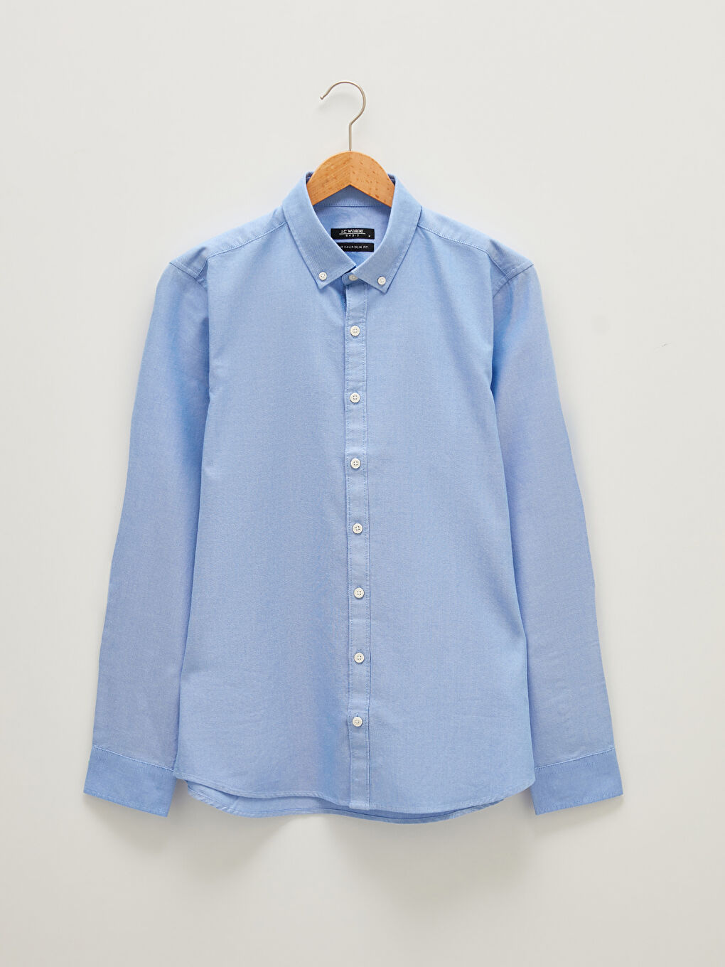 Chemise Oxford Slim Fit à Manches Longues pour Hommes-5