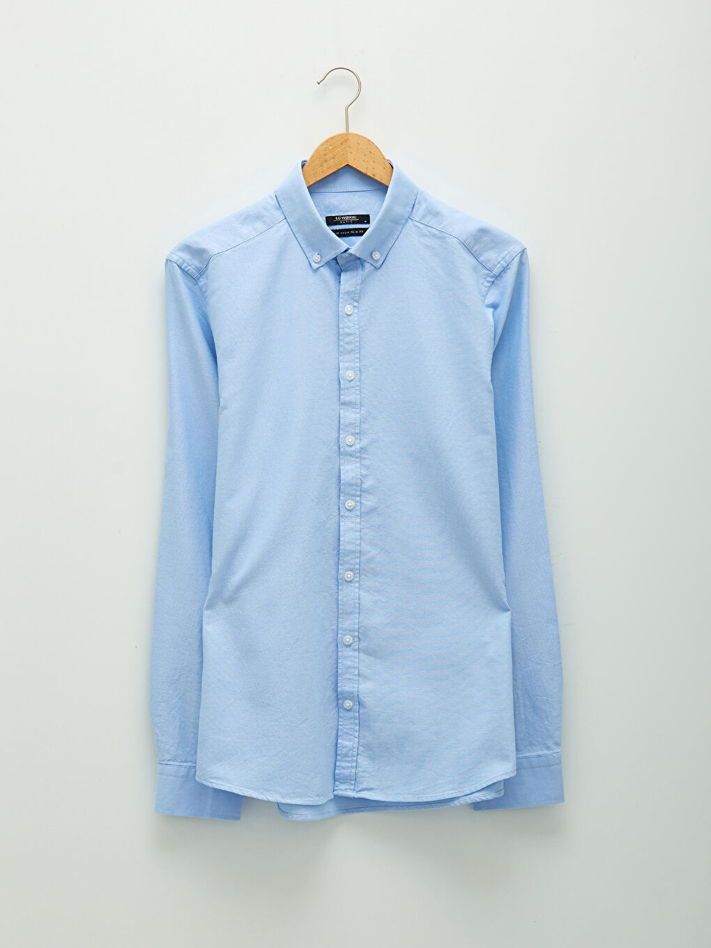 LCWAIKIKI Basic Slim Fit Long Sleeve Oxford Men's Shirt -W10880Z8-UDT