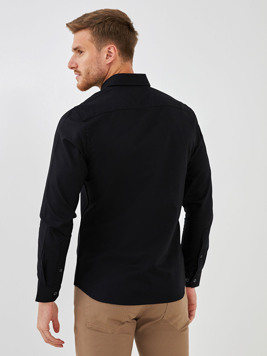 LCWAIKIKI Basic Slim Fit Long Sleeve Oxford Men's Shirt -W10880Z8-CVL