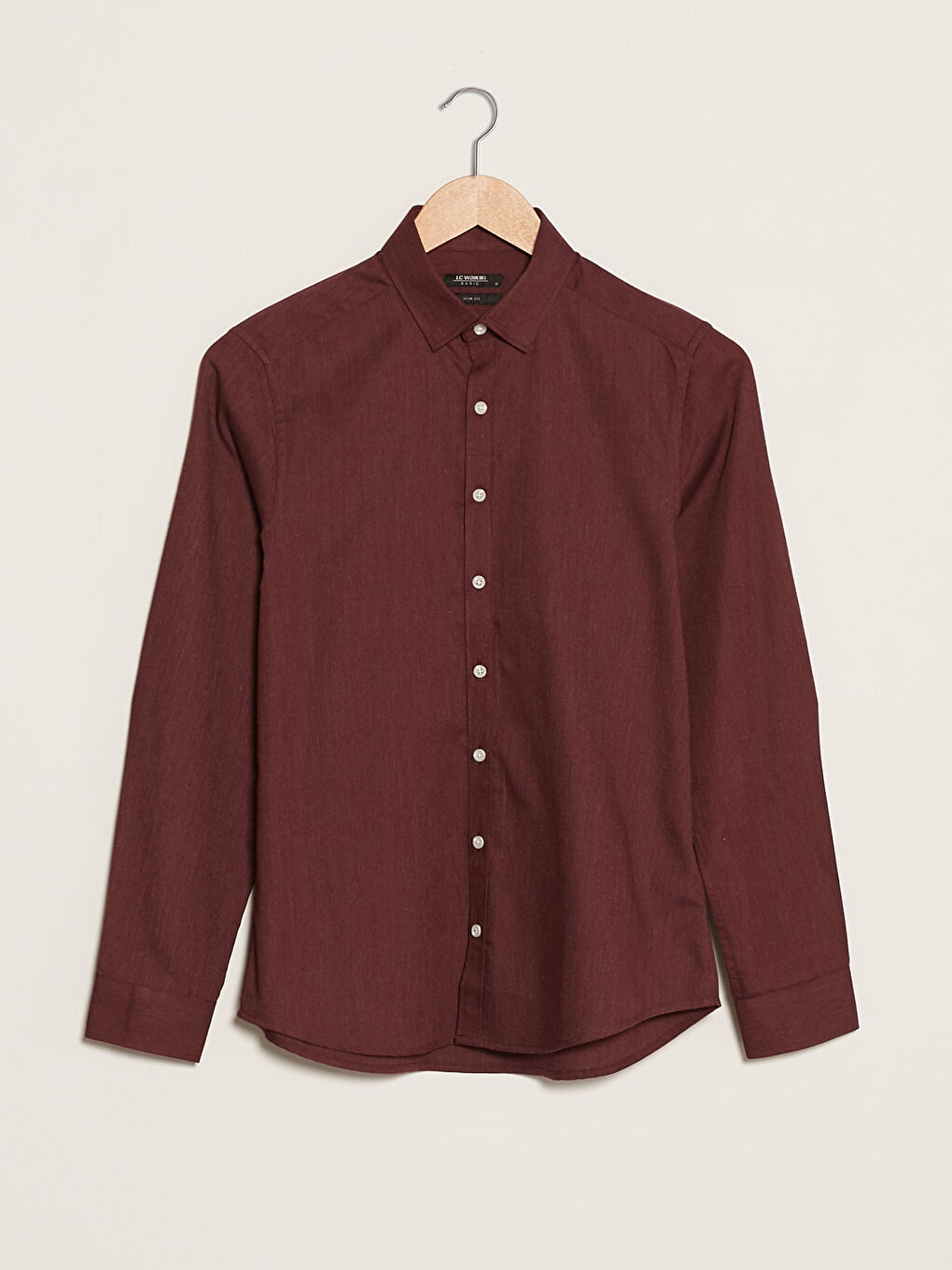 Usko Krojena Muška Košulja Dugih Rukava-5