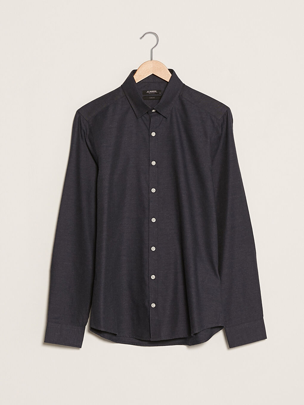 LCWAIKIKI Basic Slim Fit Long Sleeve Men's Shirt -W10881Z8-QD3