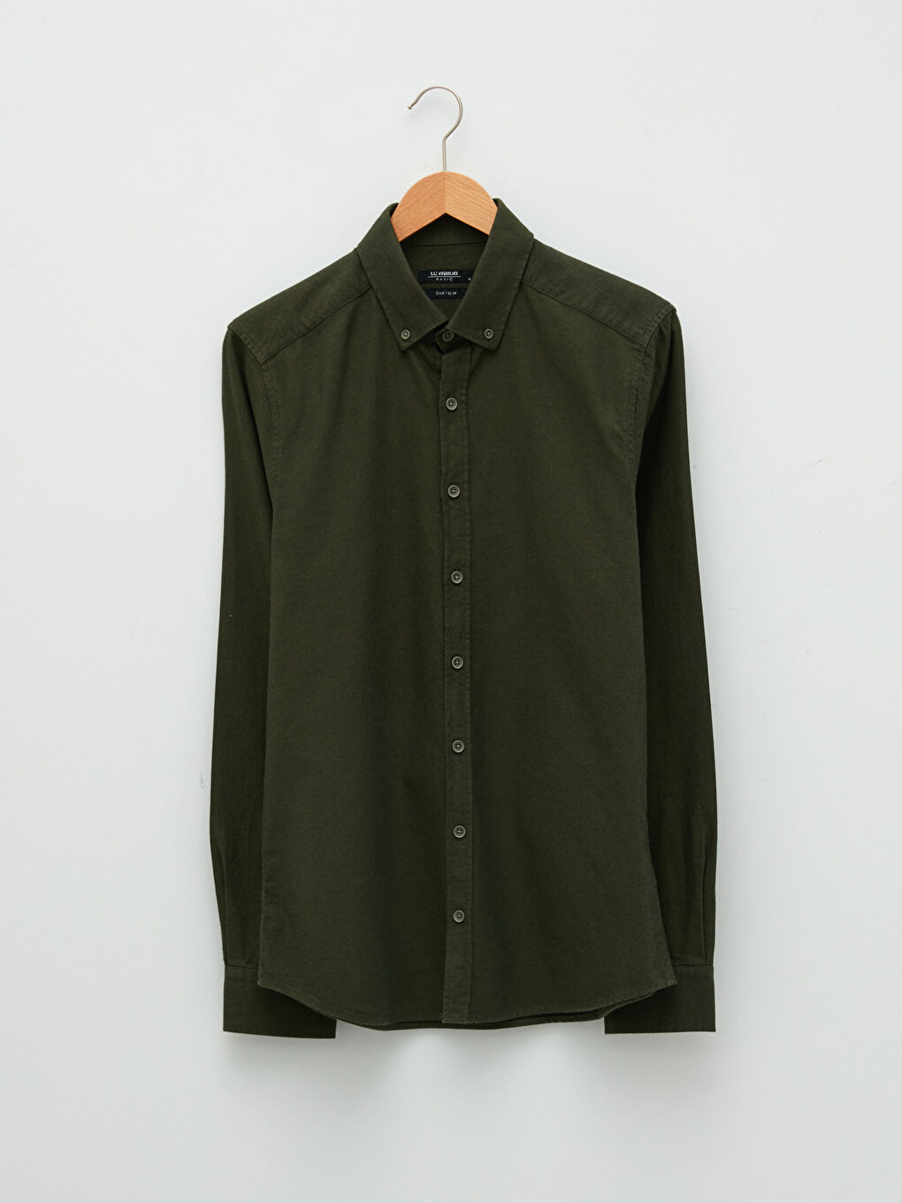 LCWAIKIKI Basic Slim Fit Long Sleeve Gabardine Men's Shirt -W10890Z8-CZE