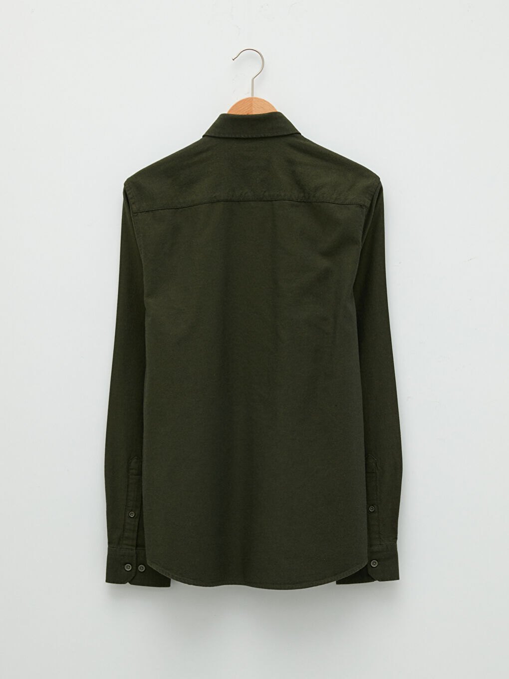 LCWAIKIKI Basic Slim Fit Long Sleeve Gabardine Men's Shirt -W10890Z8-CZE