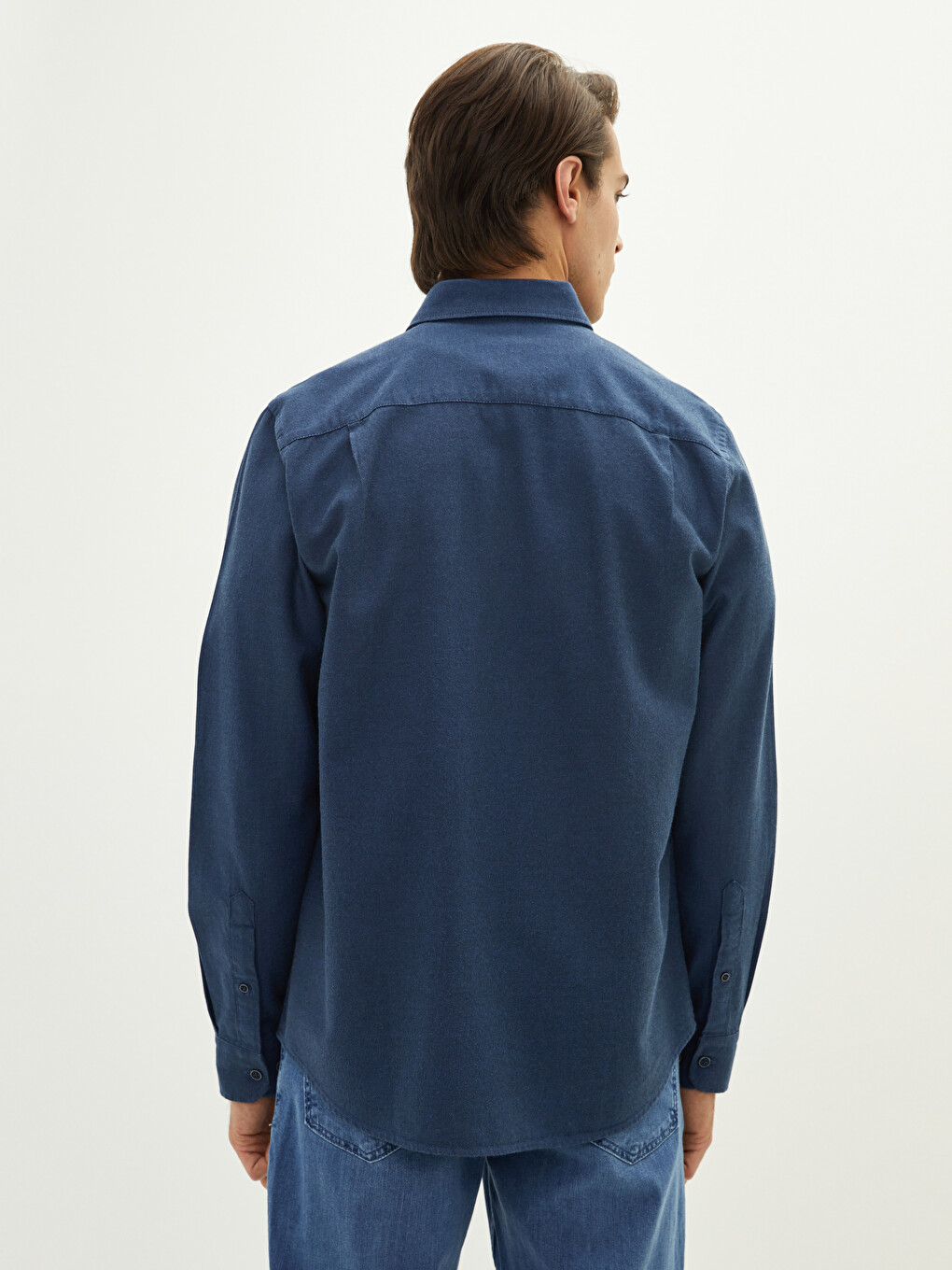 Regular Fit Long Sleeve Gabardine Men's Shirt-4
