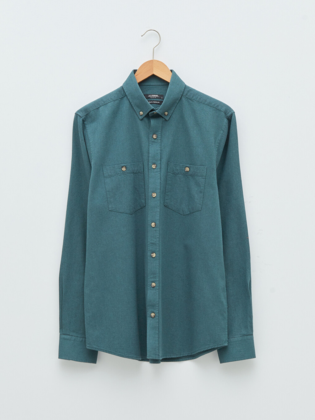 Regular Fit Long Sleeve Gabardine Men's Shirt-5