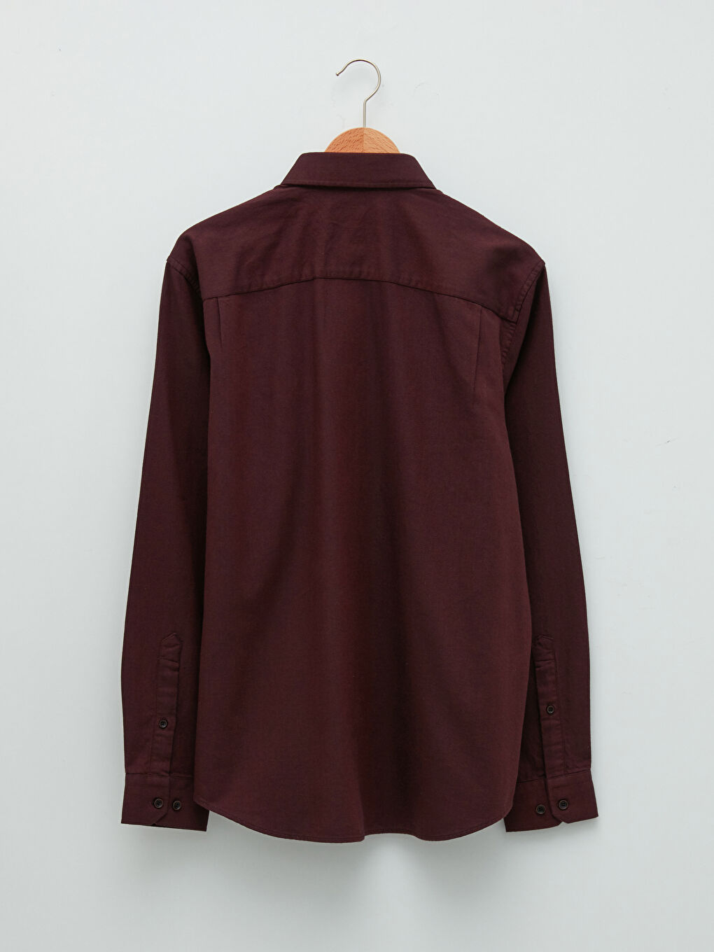LCWAIKIKI Basic Regular Fit Long Sleeve Gabardine Men's Shirt -W10891Z8-CUX