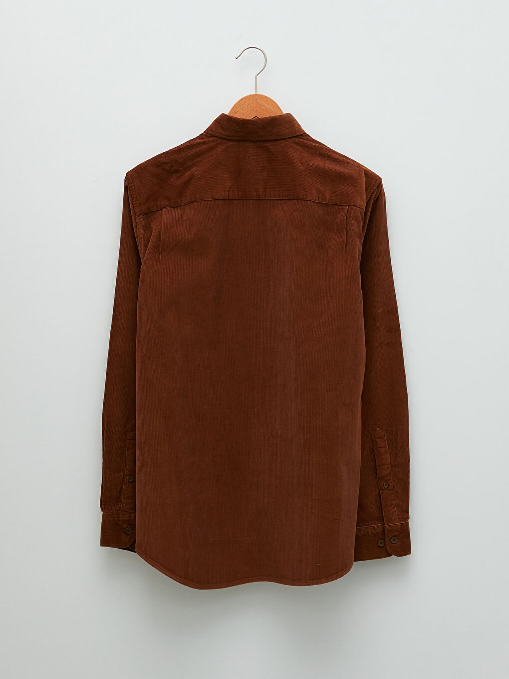 Regular Fit Long Sleeve Velvet Men's Shirt-6