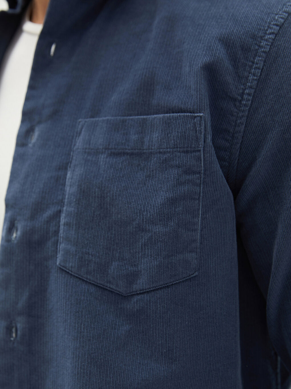 Regular Fit Long Sleeve Velvet Men's Shirt-3