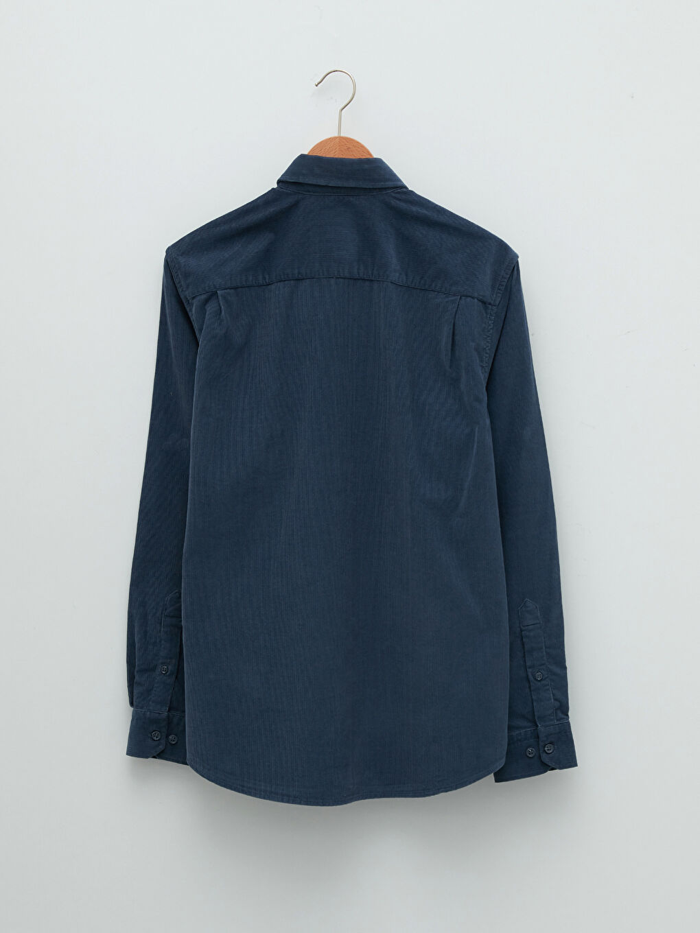 Regular Fit Long Sleeve Velvet Men's Shirt-6