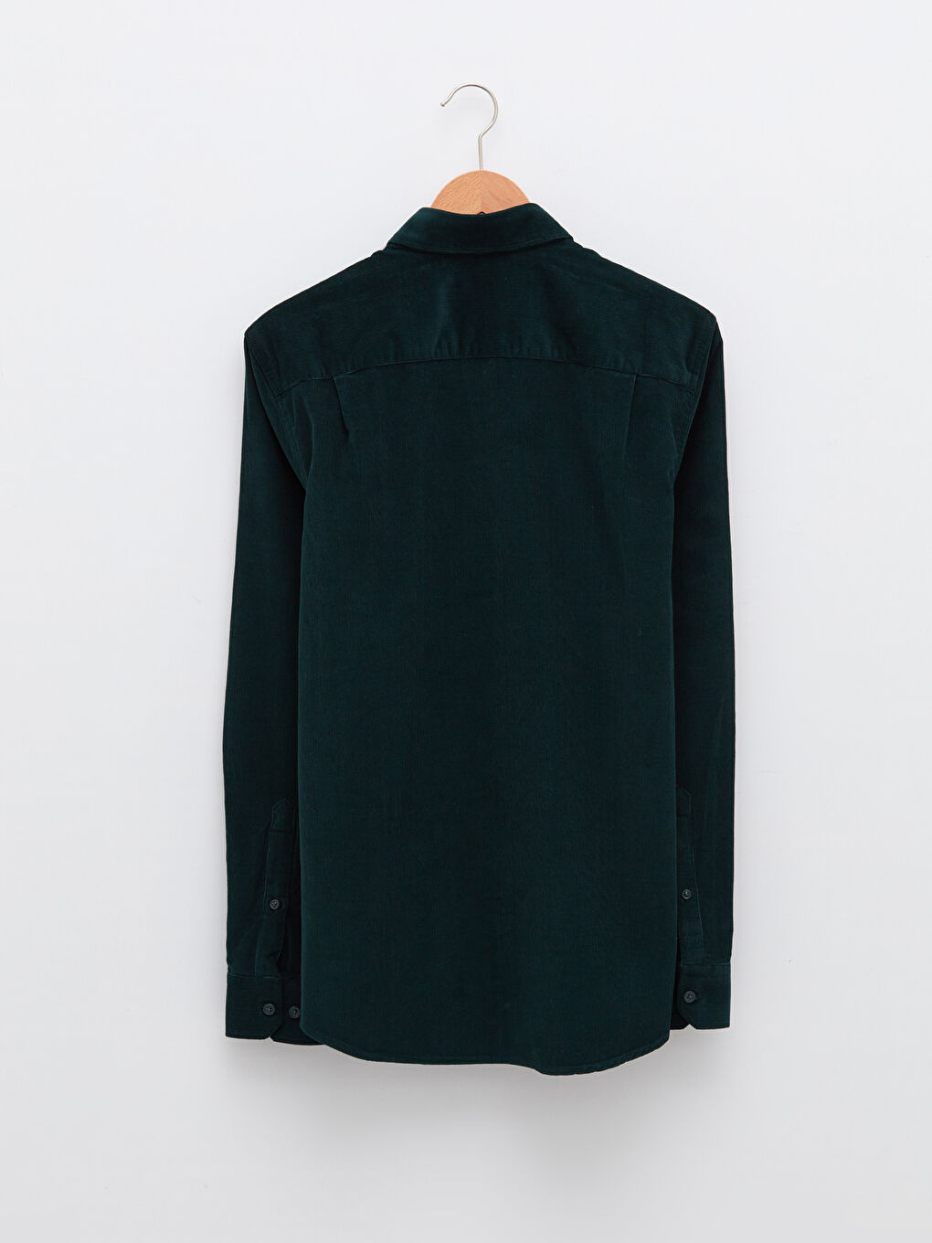 Regular Fit Long Sleeve Velvet Men's Shirt-6