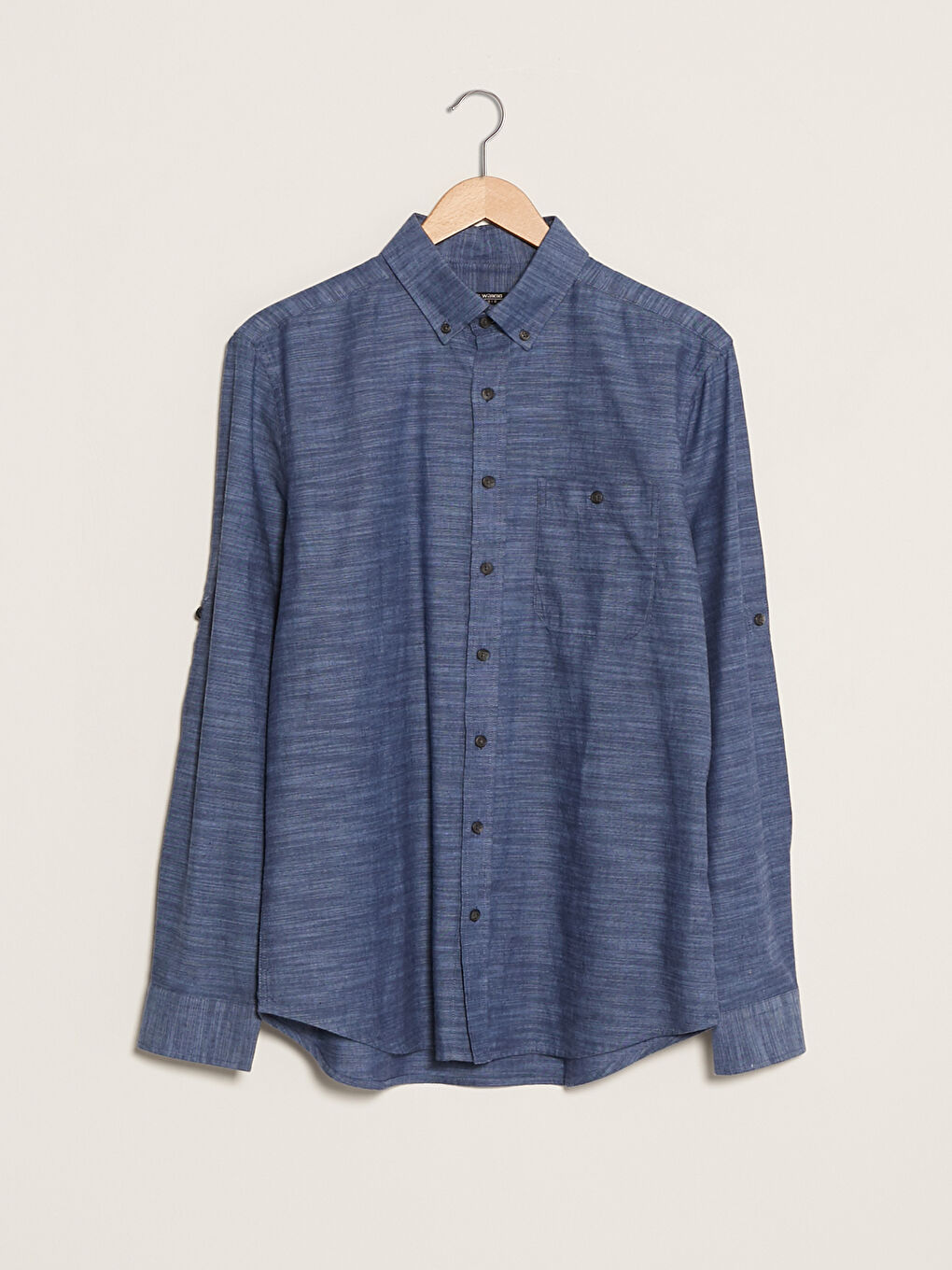 Рубашка Мужская Поплиновая Узорчатая С Длинным Рукавом Стандартного Кроя-5