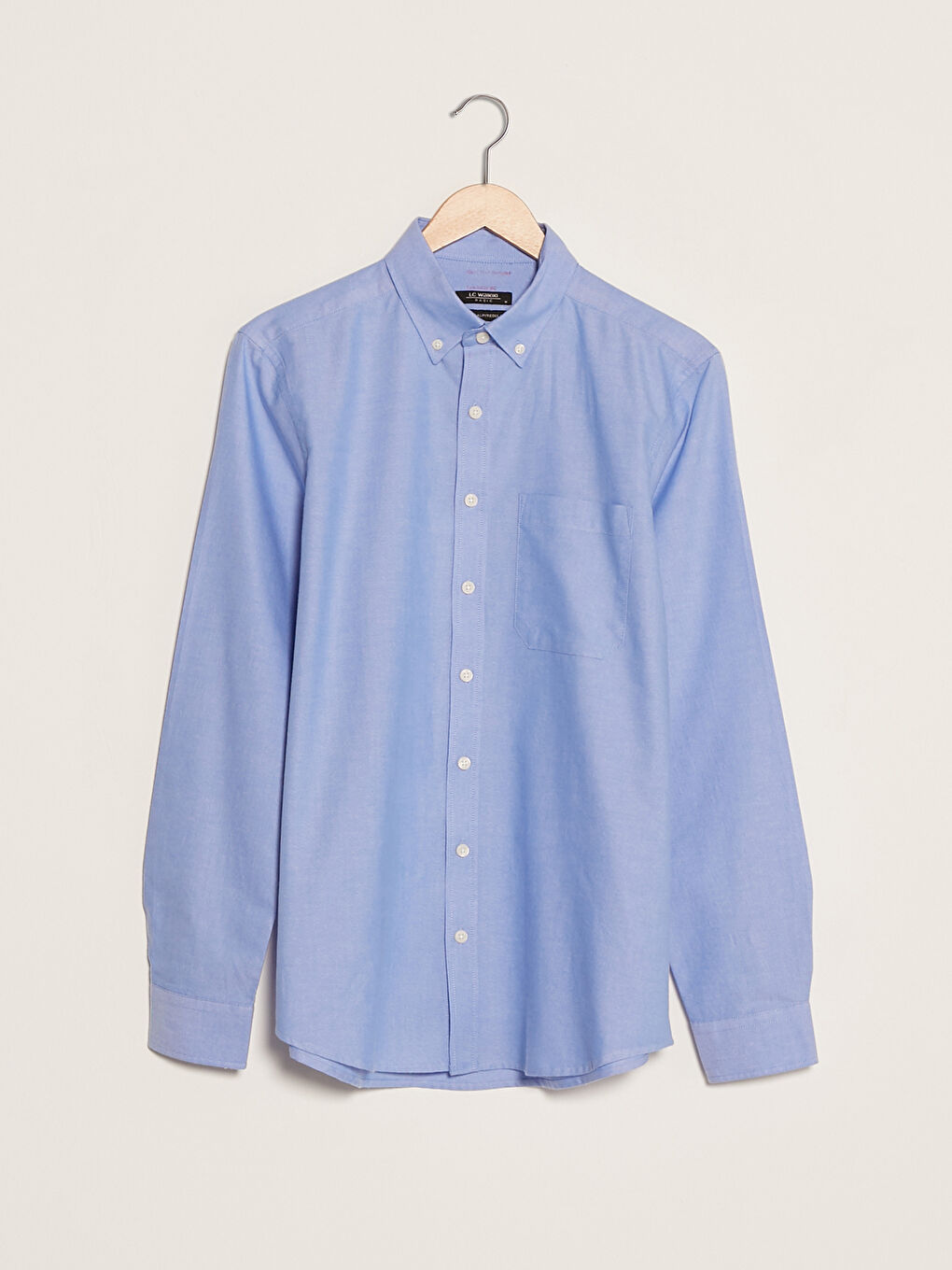 LCWAIKIKI Basic Regular Fit Long Sleeve Oxford Men's Shirt -W10896Z8-CTD