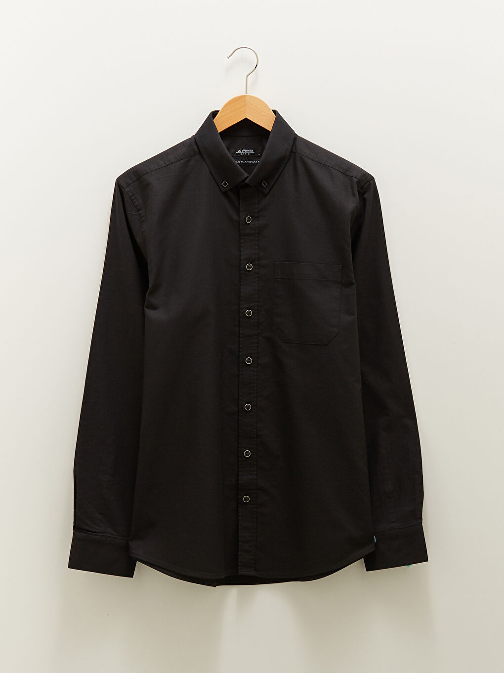 Chemise Oxford à Manches Longues pour Hommes Coupe Régulière-5