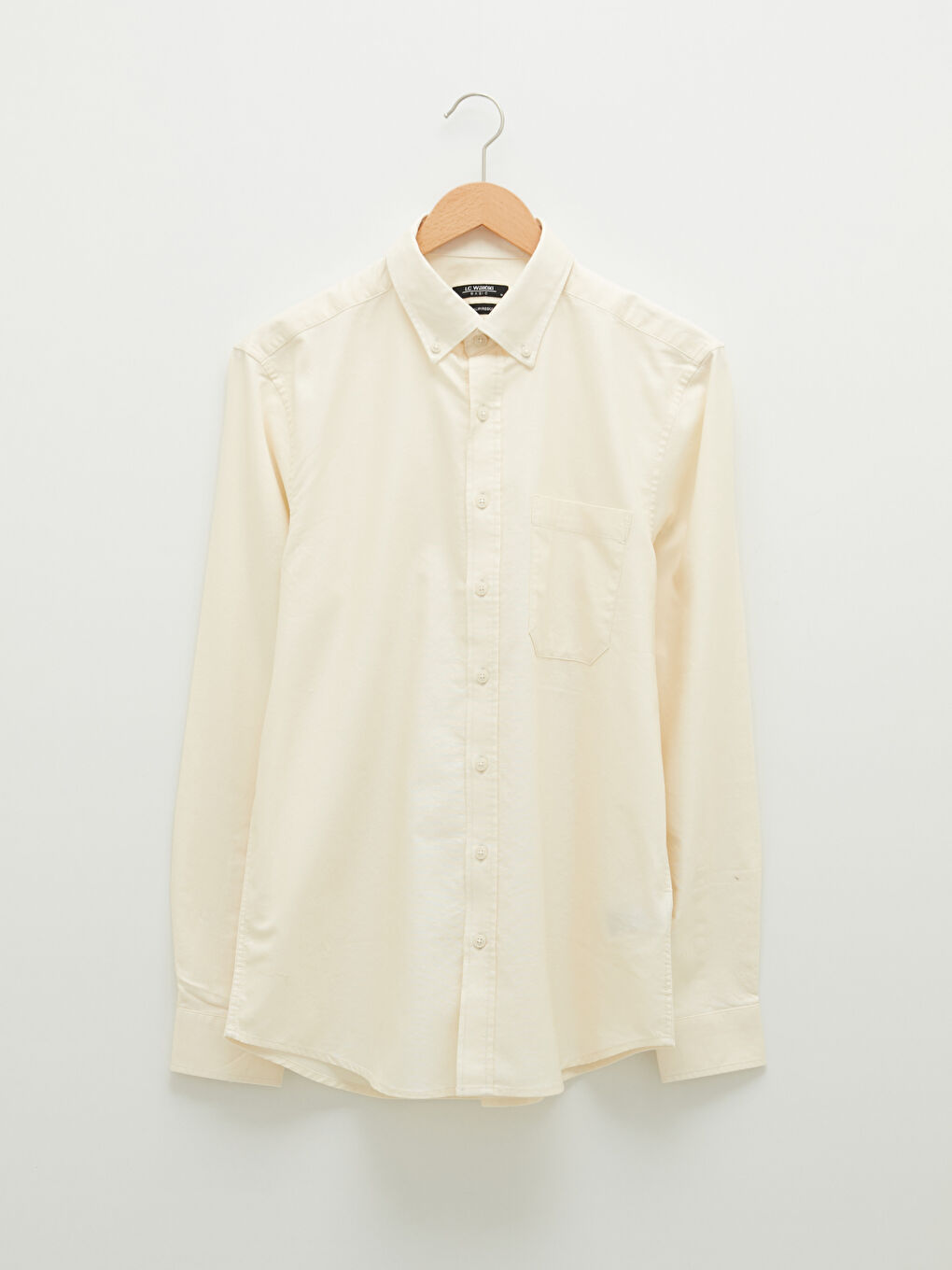LCWAIKIKI Basic Regular Fit Long Sleeve Oxford Men's Shirt -W10896Z8-RQH