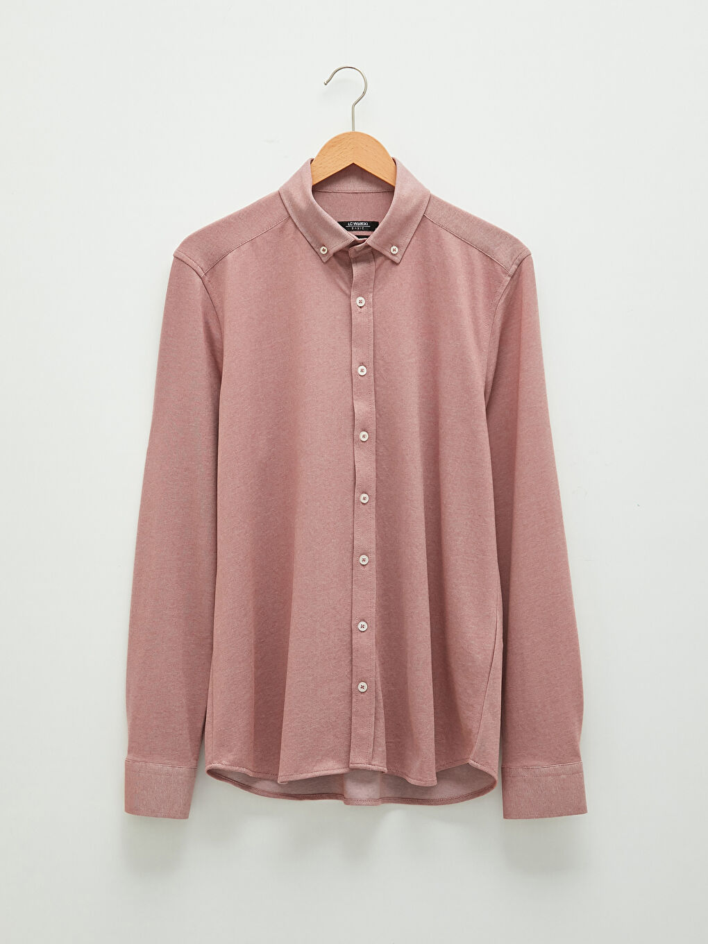 قميص رجالي محبوك بأكمام طويلة وقصة ضيقة-6