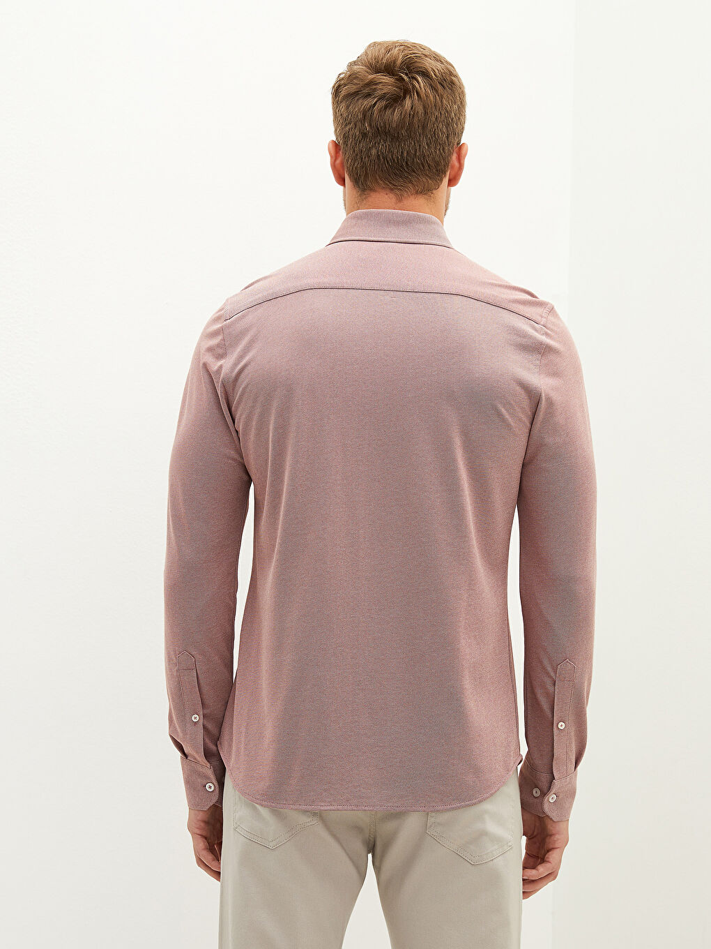 قميص رجالي محبوك بأكمام طويلة وقصة ضيقة-5