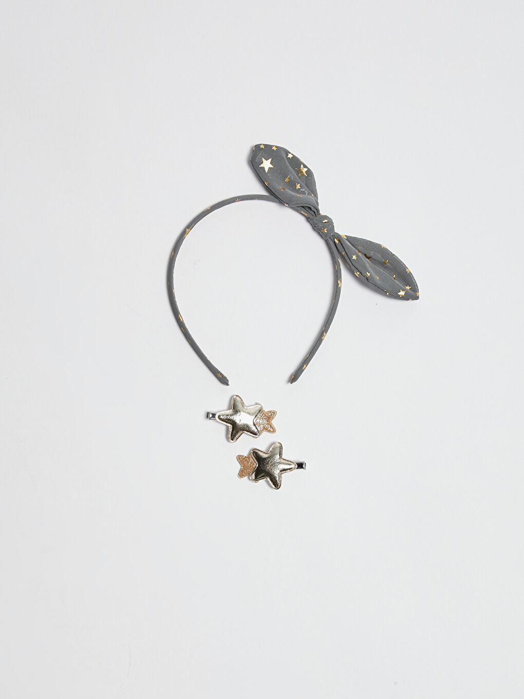 Girl's Luminous Star Printed Crown and Hairpin Set-1