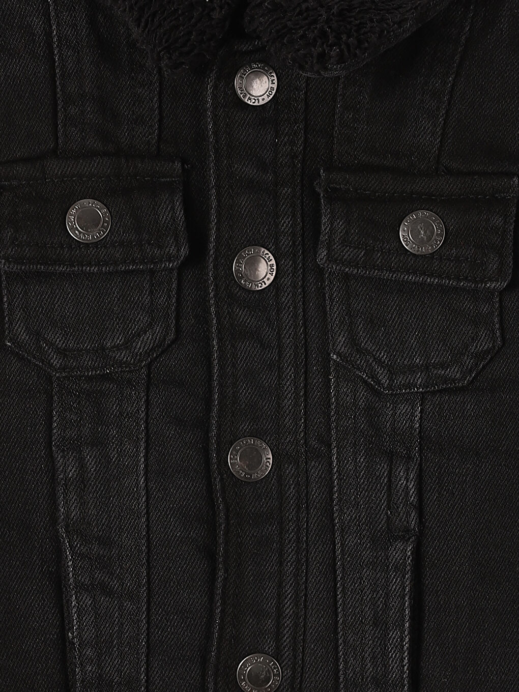 Geacă din Denim Basic cu Mânecă Lungă pentru Bebeluși Băieți-2