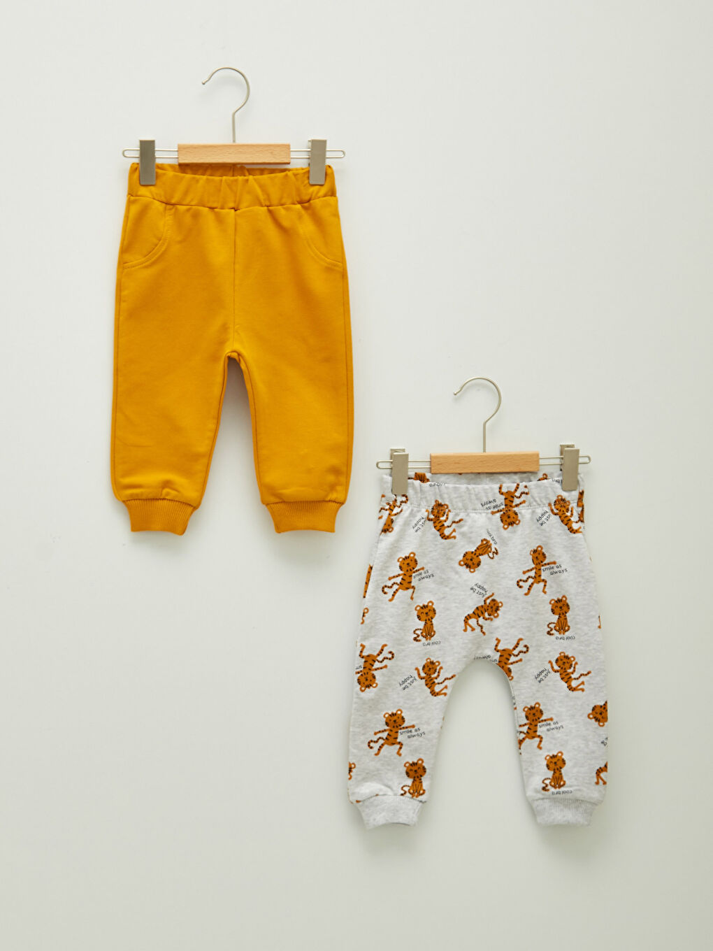 Elastic Waist Baby Boy Jogger Pants 2 Pack