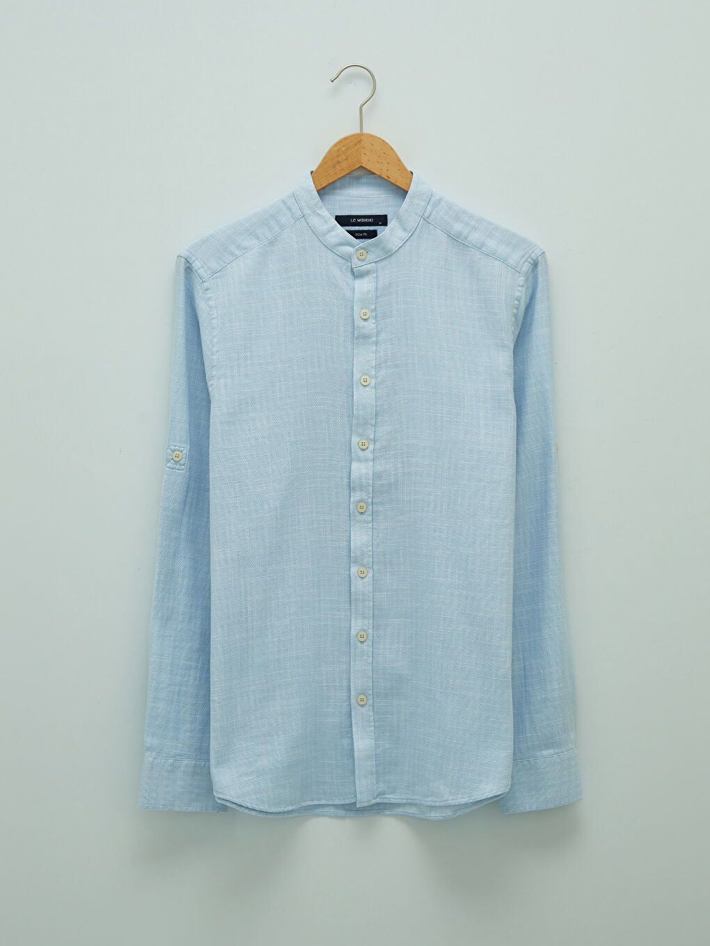 Mavi Slim Fit Hakim Yaka Uzun Kollu Poplin Erkek Gömlek-6