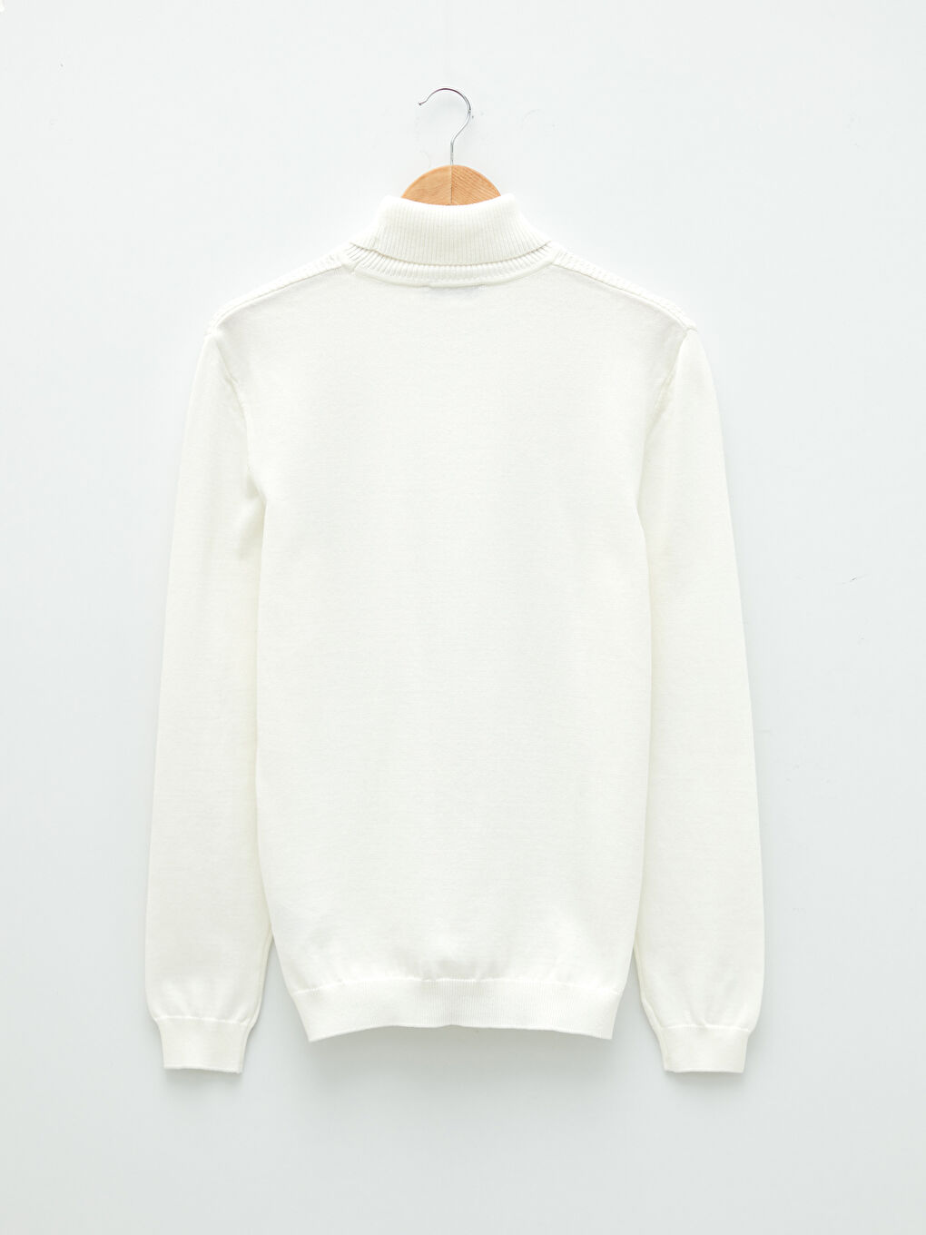 Turtleneck Long Sleeve Thin Men's Tricot Sweater-6