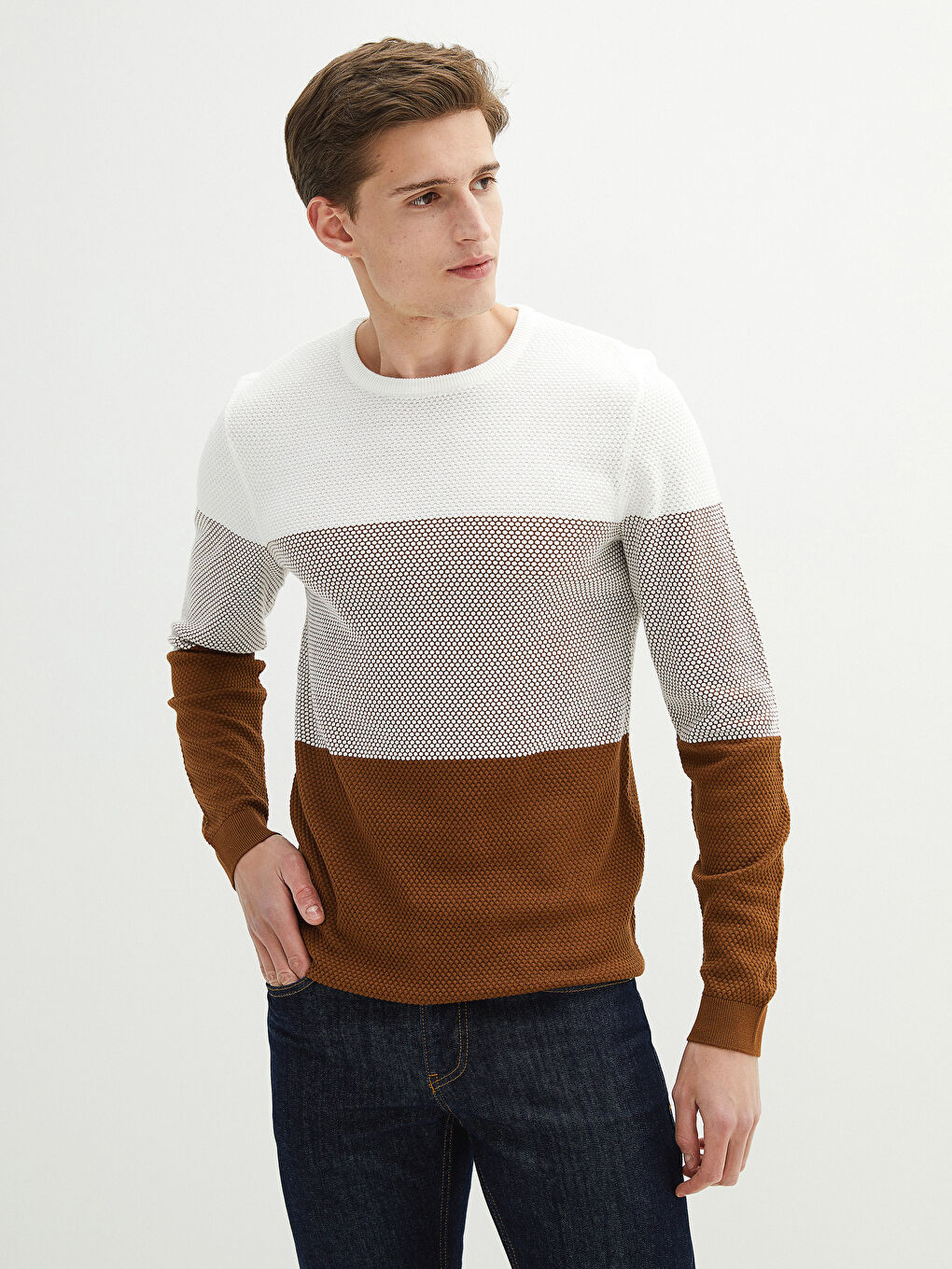 Muškarac BEŽ Džemper -4