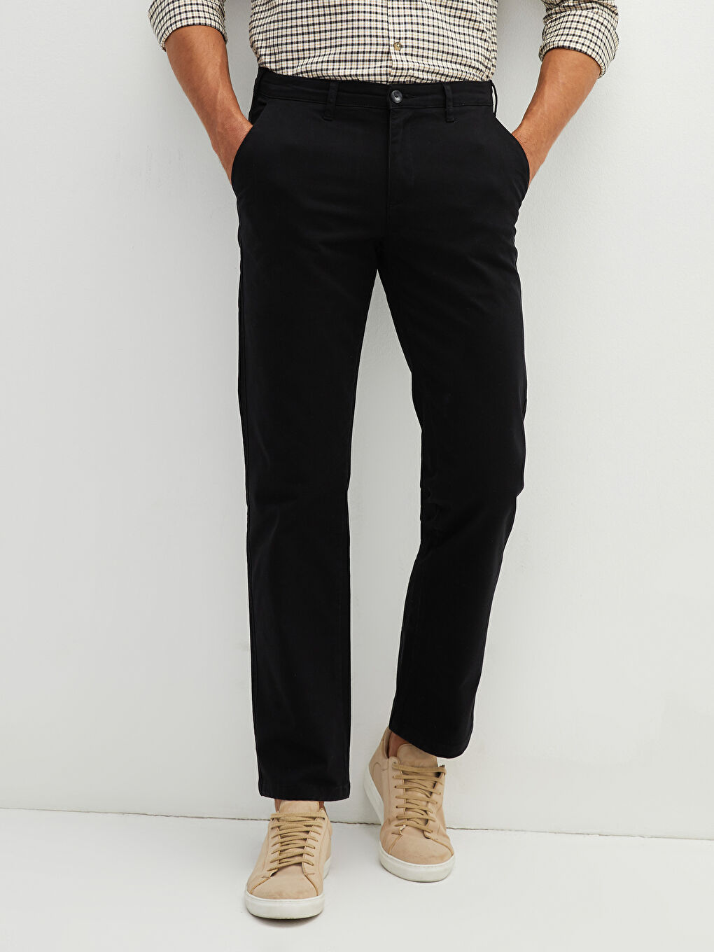 LCWAIKIKI Classic Normal Fit Gabardine Men's Chino Trousers -W11061Z8-CVL