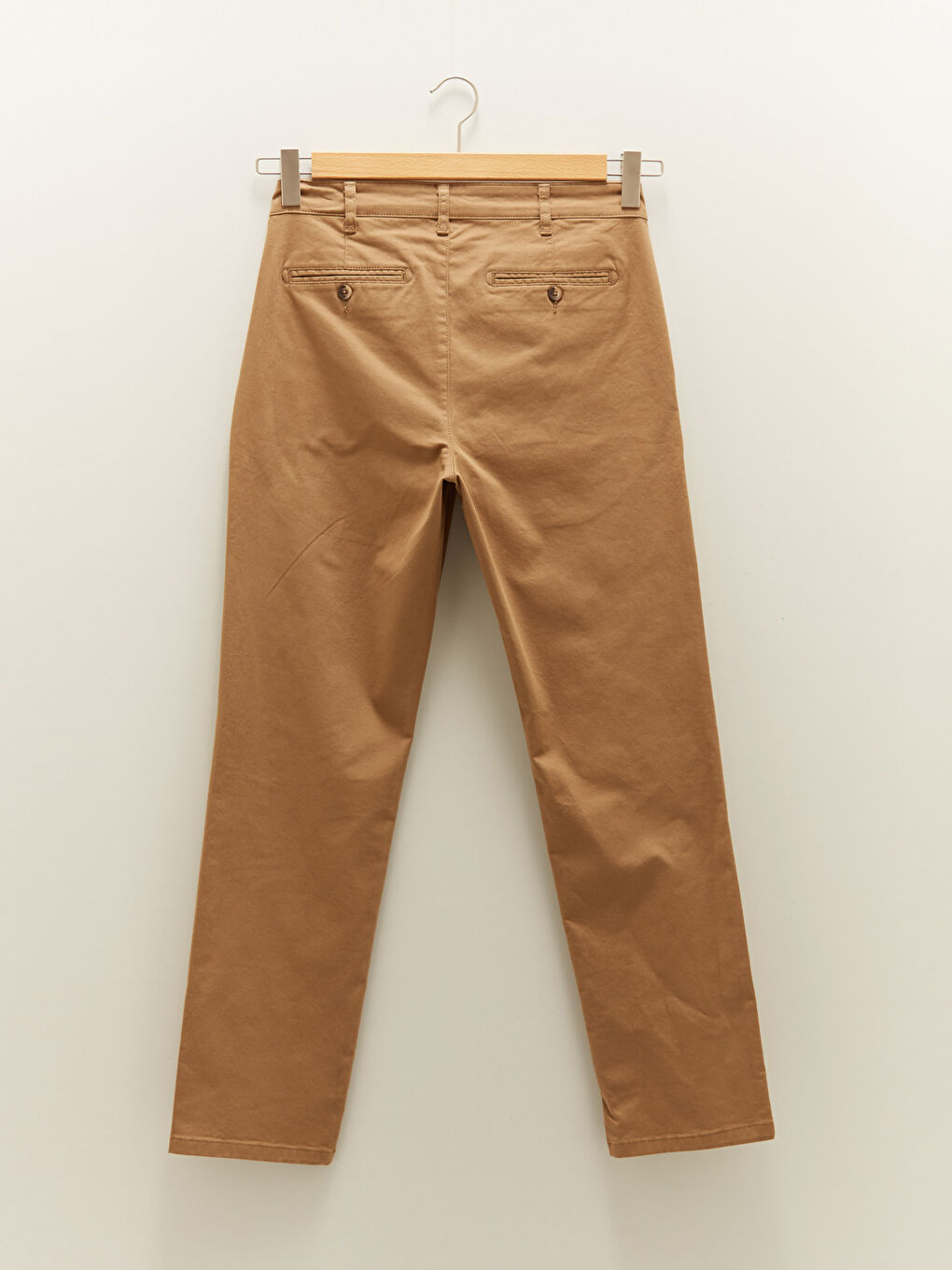 Bej Normal Kalıp Gabardin Erkek Chino Pantolon-6