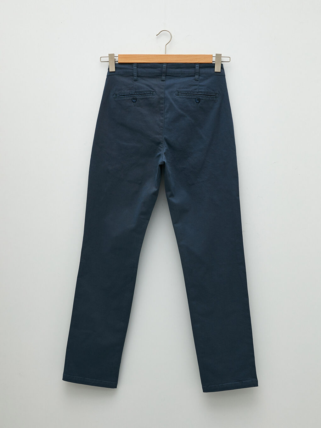 LCWAIKIKI Classic İndigo Normal Kalıp Gabardin Erkek Chino Pantolon - 6