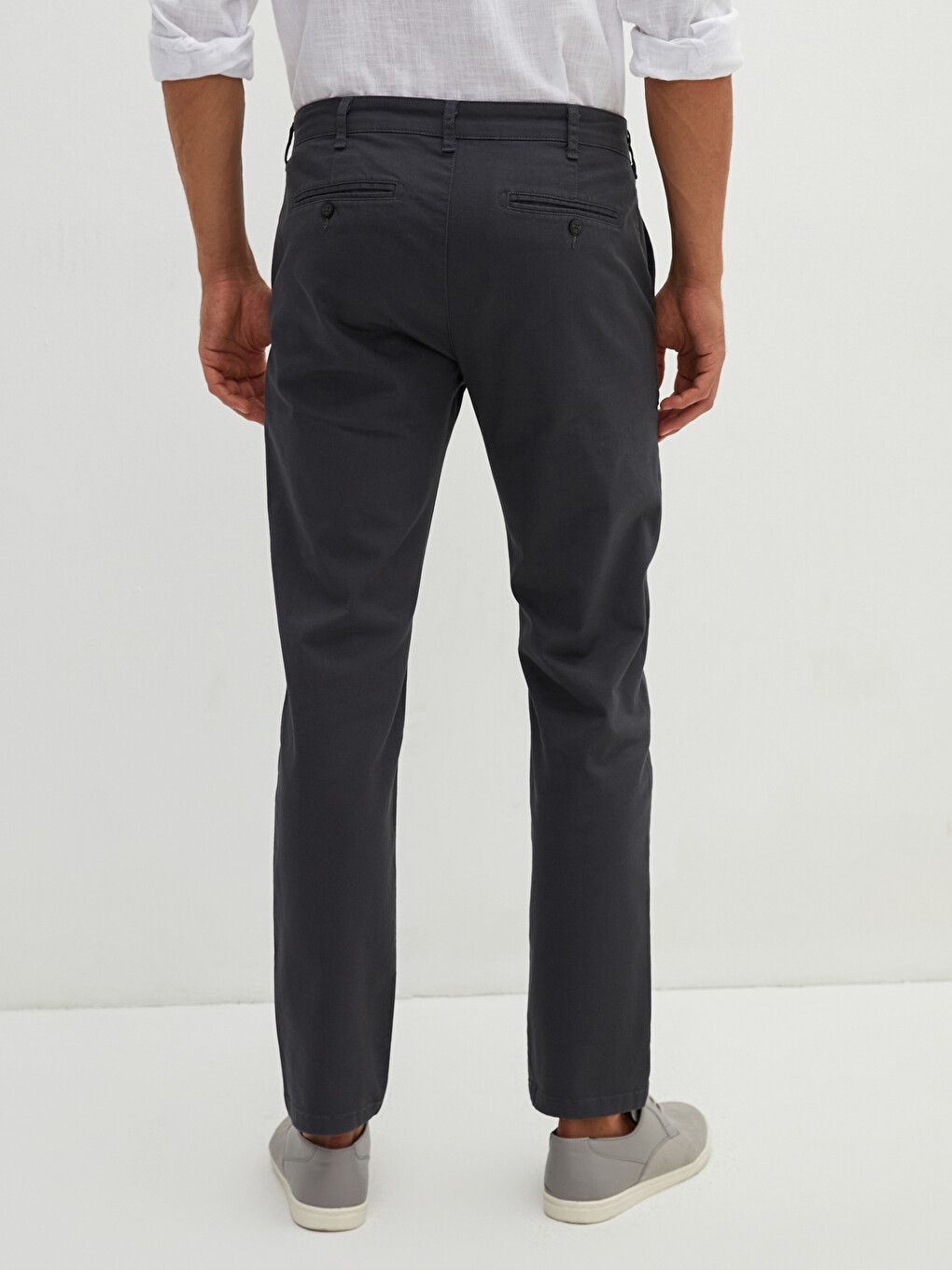 Uske Gabardinske Muške Chino Pantalone-3