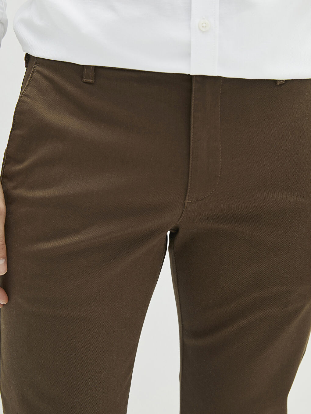 بنطلون تشينو جبردين بقصة رفيعة للرجال-2