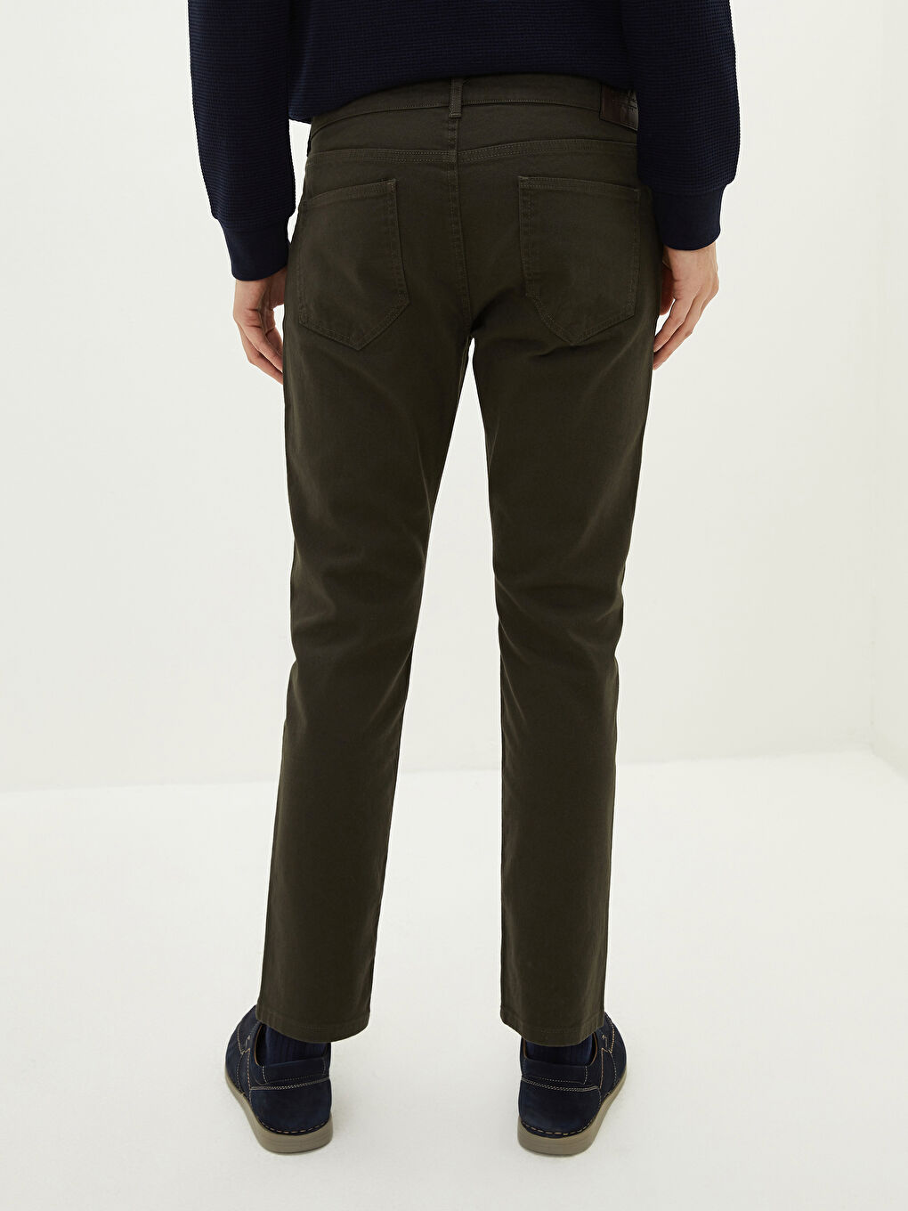 Slim Fit Gabardine Men's Chino Trousers-4