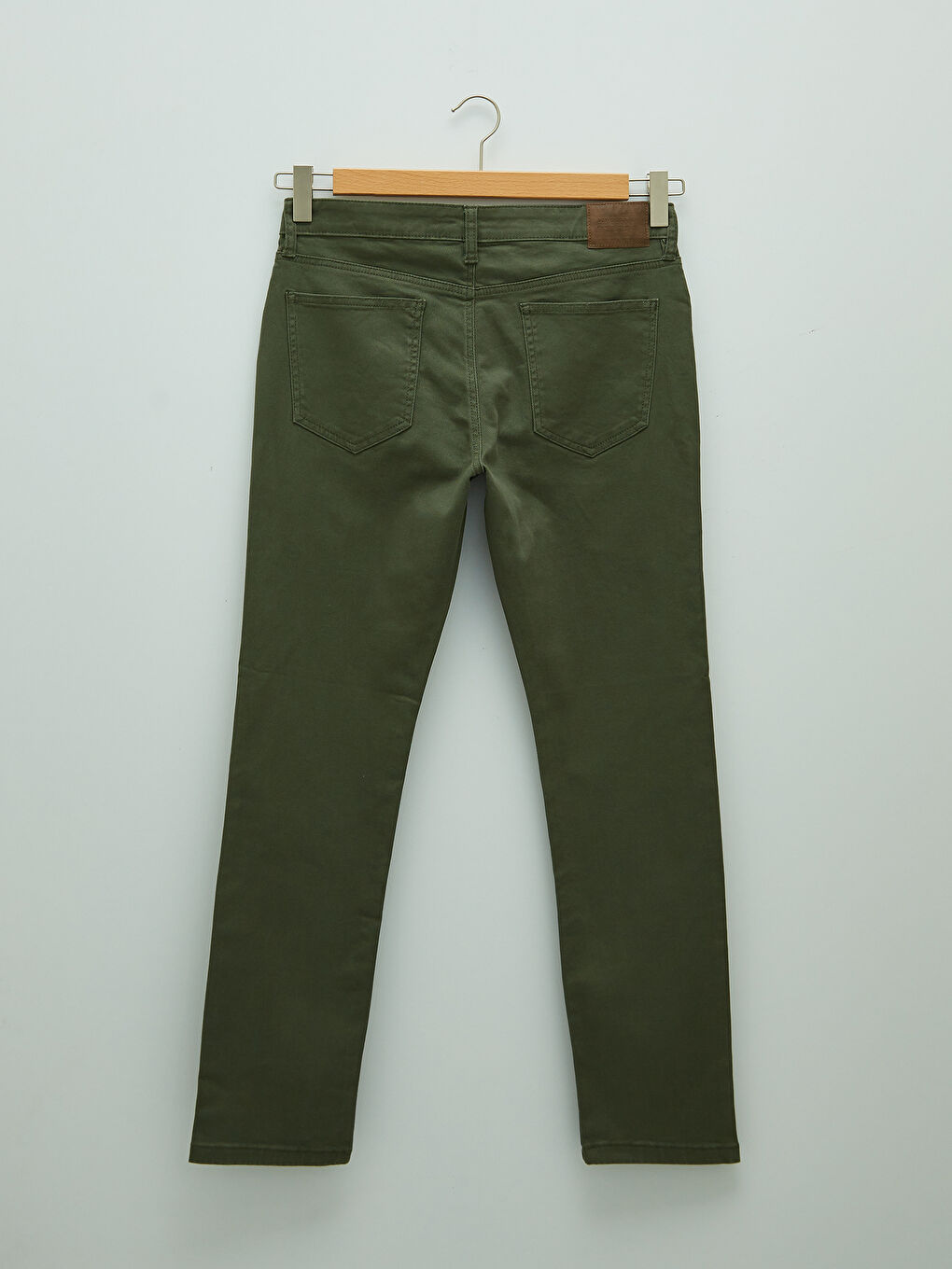 LCWAIKIKI Classic Haki Dar Kalıp Gabardin Erkek Chino Pantolon - 6