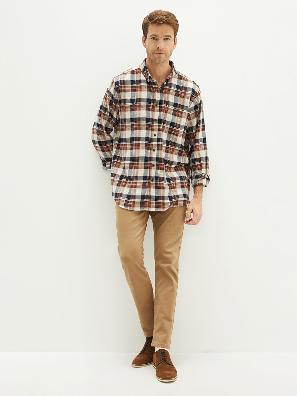 LCWAIKIKI Classic Uske Gabardinske Muške Chino Pantalone -W11065Z8-PVS