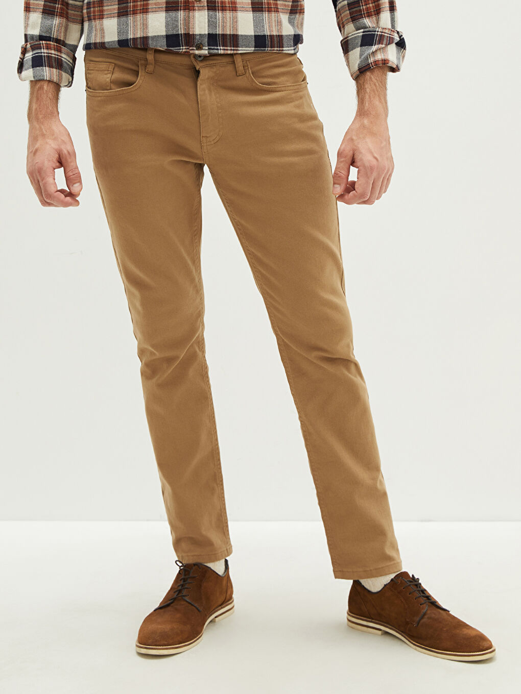 LCWAIKIKI Classic Uske Gabardinske Muške Chino Pantalone -W11065Z8-PVS
